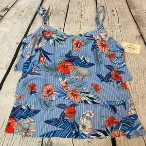 St. John's Bay Floral Tankini Swimsuit Top